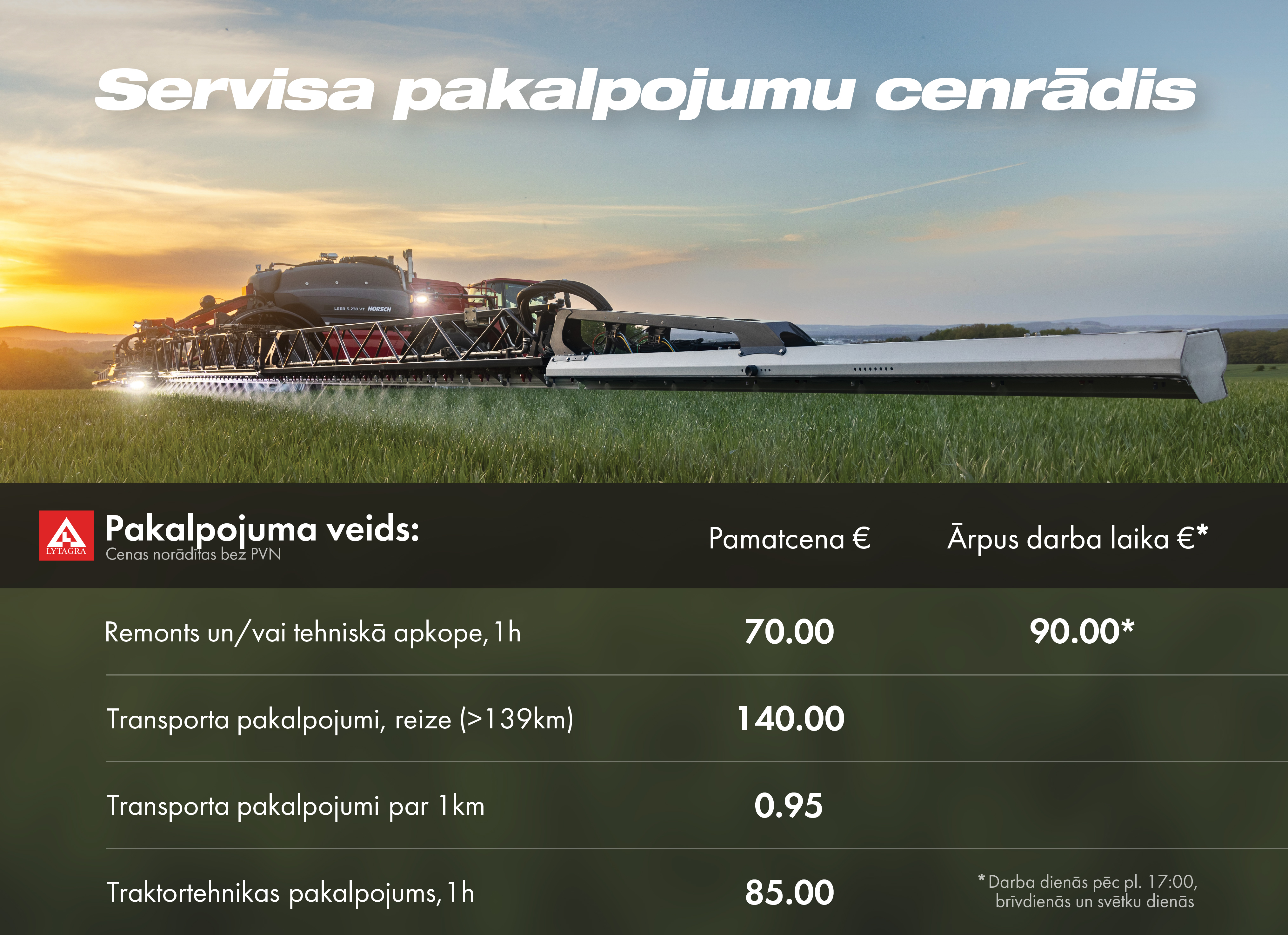servisa pakalpojumi